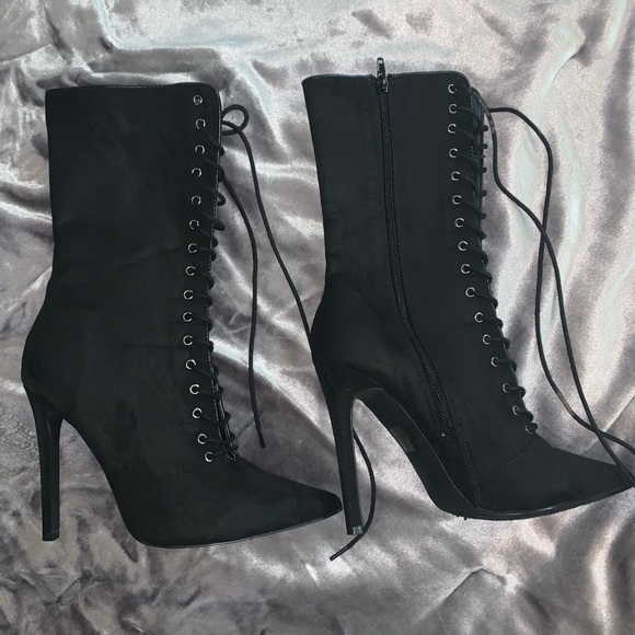 Black Ankle Booties - Picture 3 of 3